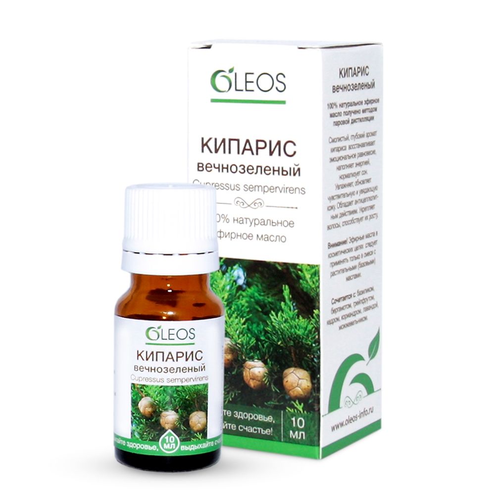 фото упаковки Oleos Масло эфирное Кипарис вечнозеленый