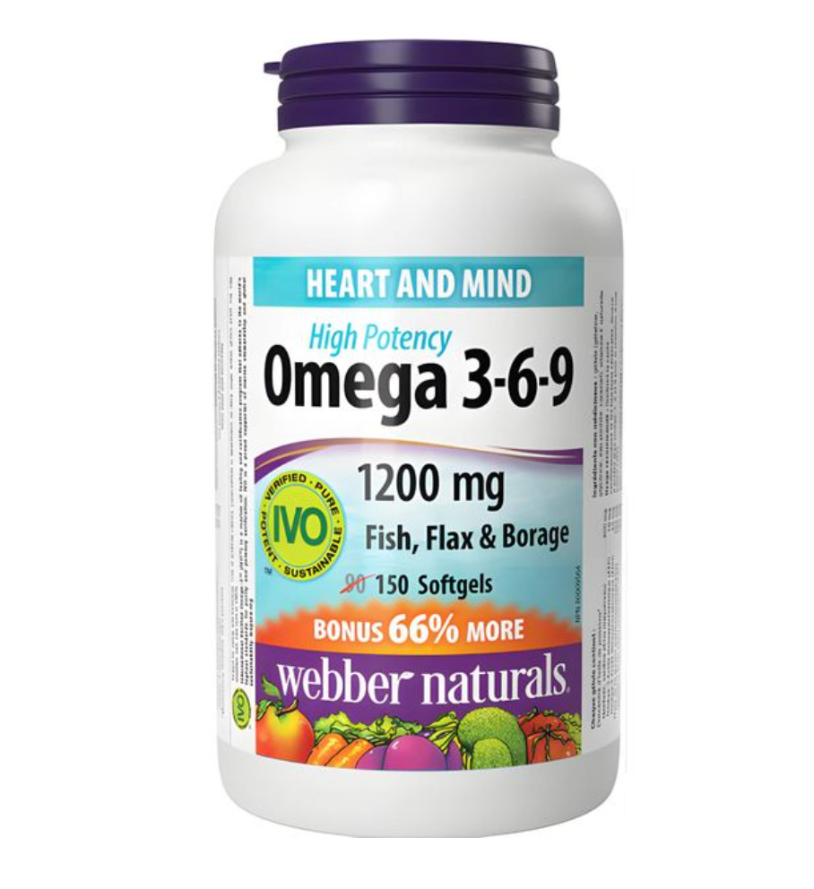 фото упаковки Webber Naturals Омега 3-6-9