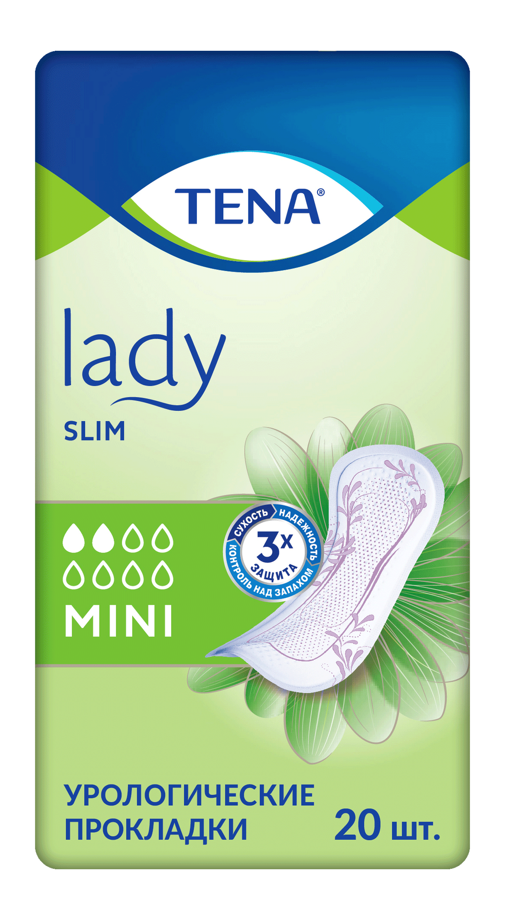 фото упаковки Прокладки урологические Tena Lady Slim Mini