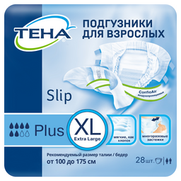 Подгузники для взрослых Tena Slip Plus Дышащие