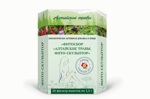 Алтайские травы Фитосбор Фито-Скульптор, фиточай, 1,5 г, 20 шт.