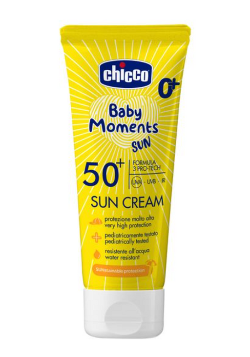 Chicco baby moments Крем солнцезащитный для детей, 0+, SPF50, спрей, 75 мл, 1 шт.