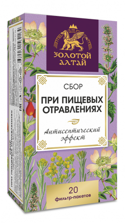 Золотой Алтай Сбор При пищевых отравлениях, фиточай, 1.5 г, 20 шт.