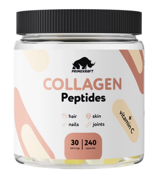 Prime kraft hydrolyzed collagen caps, капсулы, 240 шт.